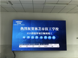 西藏林芝市技术学校拼接屏项目